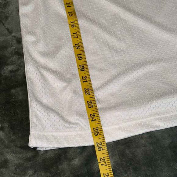 Nike Basketball Jersey Youth Large 14-16 White V-Neck Short Sleeve Pullover - Picture 6 of 6